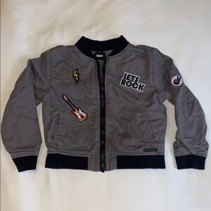 Hudson Jeans Kids Gray Jacket with Patches